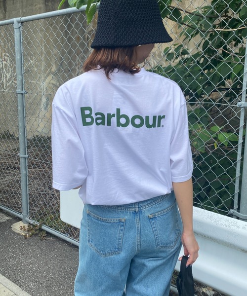 Barbour（バブアー）の「[Barbour/バブアー] ベーシックロゴ バックプリントTシャツ（Tシャツ/カットソー・レディース・ブラック/ホワイト/グリーン・L/M/S/XL）」の15枚目の写真
