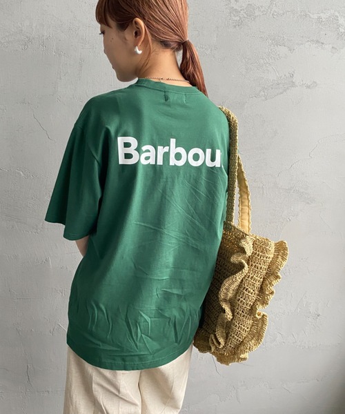 Barbour（バブアー）の「[Barbour/バブアー] ベーシックロゴ バックプリントTシャツ（Tシャツ/カットソー・レディース・ブラック/ホワイト/グリーン・L/M/S/XL）」の22枚目の写真
