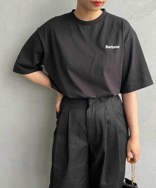 Barbour（バブアー）の「[Barbour/バブアー] ベーシックロゴ バックプリントTシャツ（Tシャツ/カットソー・レディース・ブラック/ホワイト/グリーン・L/M/S/XL）」の18枚目の写真