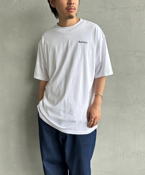 Barbour（バブアー）の「[Barbour/バブアー] ベーシックロゴ バックプリントTシャツ（Tシャツ/カットソー・レディース・ブラック/ホワイト/グリーン・L/M/S/XL）」の10枚目の写真