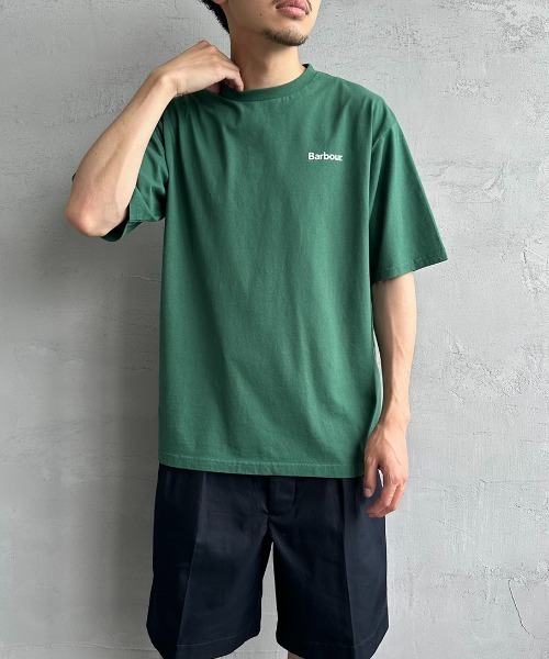 Barbour（バブアー）の「[Barbour/バブアー] ベーシックロゴ バックプリントTシャツ（Tシャツ/カットソー・レディース・ブラック/ホワイト/グリーン・L/M/S/XL）」の5枚目の写真