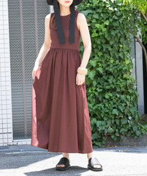 KBF | 2WAYリブタンクギャザーワンピース(ワンピース)