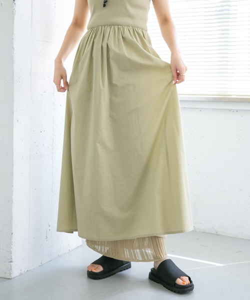 KBF(ケイビーエフ)の「2WAYリブタンクギャザーワンピース(ワンピース・レディース・ブラック/ブラウン/ベージュ・ONE)」の17枚目の写真