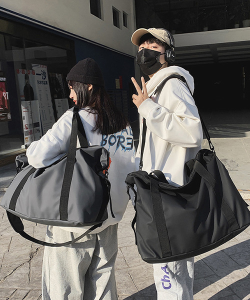 c.u.l(シーユーエル)の「ユニセックス 大容量ナイロンボストンバッグ cula656(ボストンバッグ・レディース・カーキ/グレー/ブラック・FREE)」の9枚目の写真