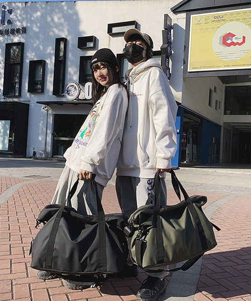 c.u.l(シーユーエル)の「ユニセックス 大容量ナイロンボストンバッグ cula656(ボストンバッグ・レディース・カーキ/グレー/ブラック・FREE)」の10枚目の写真