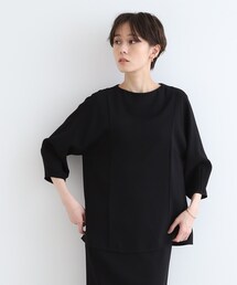 ◆【こなれSETUP/洗える】ボトルネックブラウス