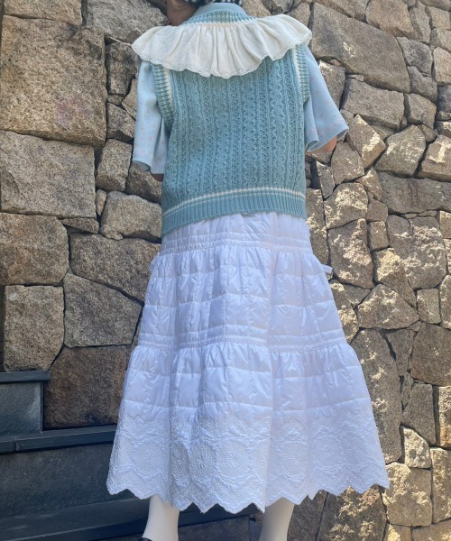 Candy Stripper（キャンディストリッパー）の「FRILL CABLE KNIT