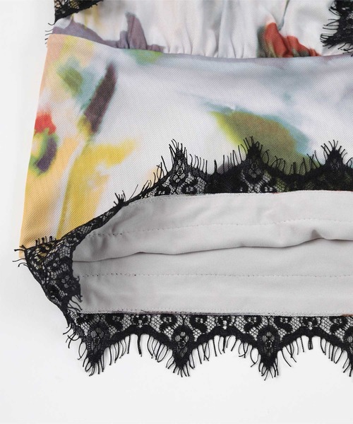 miette（ミエット）の「プリントチュールキャミソールビスチェ（キャミソール・レディース・マルチ/ネイビー/ブラック・FREE）」の13枚目の写真