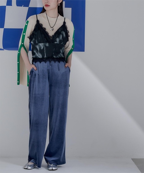 miette（ミエット）の「プリントチュールキャミソールビスチェ（キャミソール・レディース・マルチ/ネイビー/ブラック・FREE）」の17枚目の写真