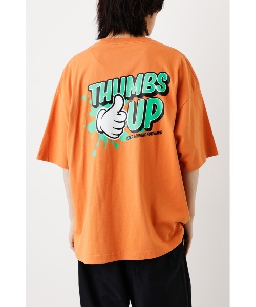 RODEO CROWNS WIDE BOWL（ロデオクラウンズワイドボウル）の「THUMBS UP Tシャツ（Tシャツ/カットソー・メンズ・ホワイト/オレンジ/ネイビー・LARGE/MEDIUM）」の3枚目の写真