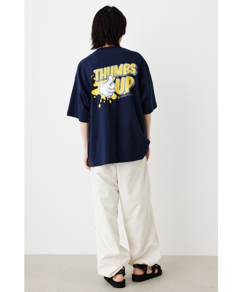 RODEO CROWNS WIDE BOWL（ロデオクラウンズワイドボウル）の「THUMBS UP Tシャツ（Tシャツ/カットソー・メンズ・ホワイト/オレンジ/ネイビー・LARGE/MEDIUM）」の10枚目の写真