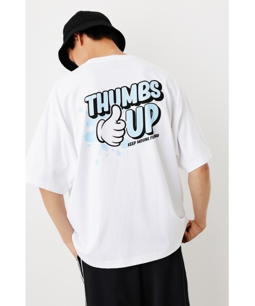 RODEO CROWNS WIDE BOWL（ロデオクラウンズワイドボウル）の「THUMBS UP Tシャツ（Tシャツ/カットソー・メンズ・ホワイト/オレンジ/ネイビー・LARGE/MEDIUM）」の14枚目の写真