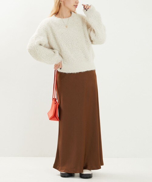 FREAK'S STORE（フリークスストア）の「限定展開　フェザーヤーン ニットプルオーバー（ニット/セーター・レディース・ブルー/ブラック/ナチュラル/グリーン・ﾌﾘ-）」の22枚目の写真