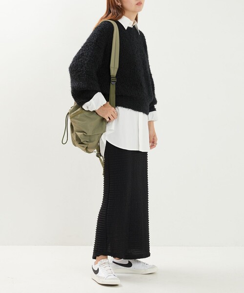 FREAK'S STORE（フリークスストア）の「限定展開　フェザーヤーン ニットプルオーバー（ニット/セーター・レディース・ブルー/ブラック/ナチュラル/グリーン・ﾌﾘ-）」の6枚目の写真