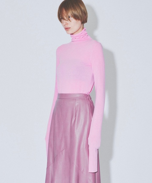 セール】Super long sleeve 2way U-neck top/ スーパーロング