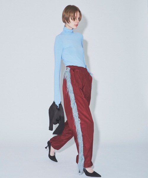 yae（ヤエ）の「Super long sleeve inner top/スーパーロングスリーブインナートップス（Tシャツ/カットソー・レディース・ブラック/ホワイト/ピンク/ライトブルー・FREE）」の9枚目の写真