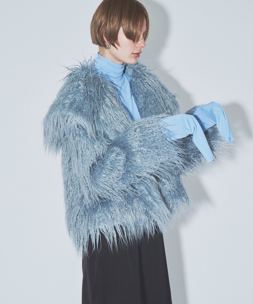 yae（ヤエ）の「Super long sleeve inner top/スーパーロングスリーブインナートップス（Tシャツ/カットソー・レディース・ブラック/ホワイト/ピンク/ライトブルー・FREE）」の11枚目の写真