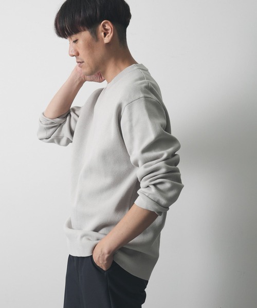 URBAN RESEARCH DOORS(アーバンリサーチドアーズ)の「ダブルフェイスプルオーバー(ニット/セーター・メンズ・モカ/ライトグレー/ブルー・MEDIUM/LARGE)」の14枚目の写真