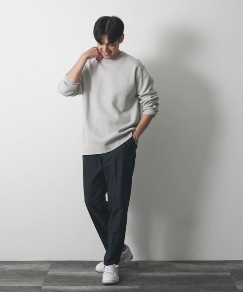 URBAN RESEARCH DOORS(アーバンリサーチドアーズ)の「ダブルフェイスプルオーバー(ニット/セーター・メンズ・モカ/ライトグレー/ブルー・MEDIUM/LARGE)」の16枚目の写真