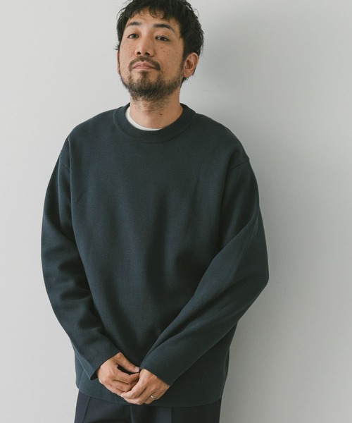 URBAN RESEARCH DOORS(アーバンリサーチドアーズ)の「ダブルフェイスプルオーバー(ニット/セーター・メンズ・モカ/ライトグレー/ブルー・MEDIUM/LARGE)」の19枚目の写真