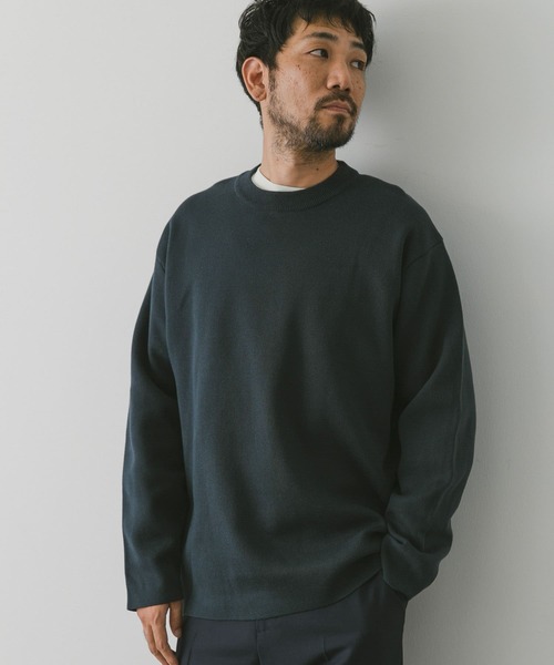 URBAN RESEARCH DOORS(アーバンリサーチドアーズ)の「ダブルフェイスプルオーバー(ニット/セーター・メンズ・モカ/ライトグレー/ブルー・MEDIUM/LARGE)」の20枚目の写真