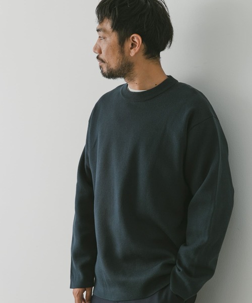 URBAN RESEARCH DOORS(アーバンリサーチドアーズ)の「ダブルフェイスプルオーバー(ニット/セーター・メンズ・モカ/ライトグレー/ブルー・MEDIUM/LARGE)」の21枚目の写真