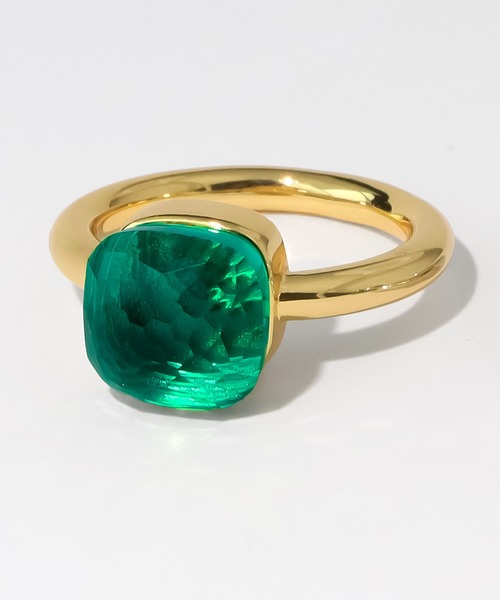 blackdia ocean（ブラックダイヤオーシャン）の「blackdia ocean クォーツリング（リング・レディース・ライトグリーン/イエロー/その他1/その他/ブルー/ブルー系その他/ライトグリーン系/パープル/オリーブ/イエロー系その他/オリーブ系/パープル系その他/ブラック/エメラルド/ブルー系その他2/ピンク系その他/レッド/シャンパン・18号/11号/13号/15号/9号）」の5枚目の写真