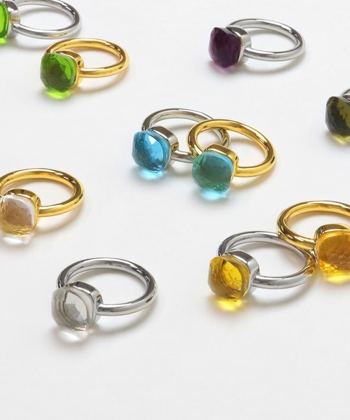 blackdia ocean（ブラックダイヤオーシャン）の「blackdia ocean クォーツリング（リング・レディース・ライトグリーン/イエロー/その他1/その他/ブルー/ブルー系その他/ライトグリーン系/パープル/オリーブ/イエロー系その他/オリーブ系/パープル系その他/ブラック/エメラルド/ブルー系その他2/ピンク系その他/レッド/シャンパン・18号/11号/13号/15号/9号）」の19枚目の写真