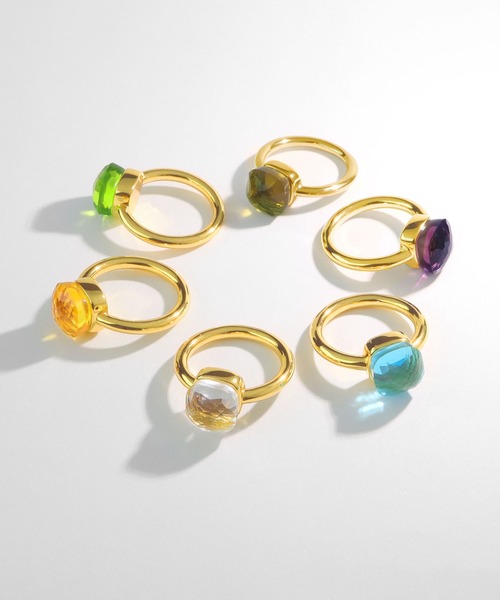 blackdia ocean（ブラックダイヤオーシャン）の「blackdia ocean クォーツリング（リング・レディース・ライトグリーン/イエロー/その他1/その他/ブルー/ブルー系その他/ライトグリーン系/パープル/オリーブ/イエロー系その他/オリーブ系/パープル系その他/ブラック/エメラルド/ブルー系その他2/ピンク系その他/レッド/シャンパン・18号/11号/13号/15号/9号）」の20枚目の写真