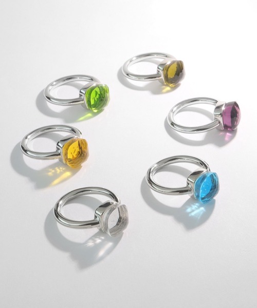 blackdia ocean（ブラックダイヤオーシャン）の「blackdia ocean クォーツリング（リング・レディース・ライトグリーン/イエロー/その他1/その他/ブルー/ブルー系その他/ライトグリーン系/パープル/オリーブ/イエロー系その他/オリーブ系/パープル系その他/ブラック/エメラルド/ブルー系その他2/ピンク系その他/レッド/シャンパン・18号/11号/13号/15号/9号）」の21枚目の写真