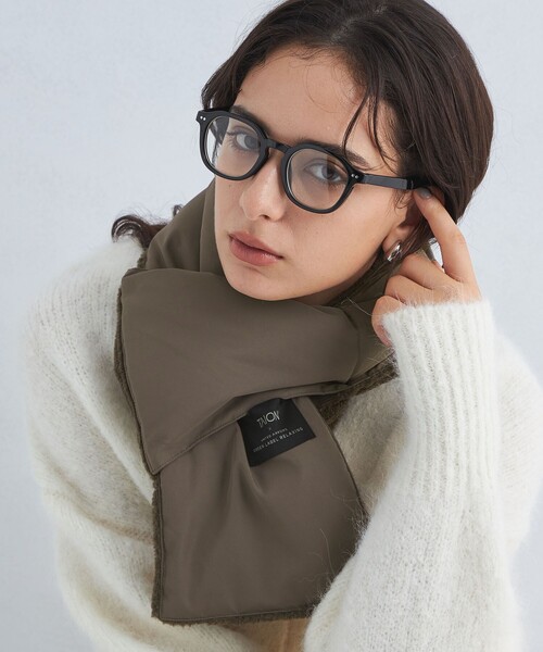 TAION（タイオン）の「【別注】＜TAION＞ダウンボア マフラー②（マフラー・レディース・ブラック/モカ/オフホワイト/ダークグレー/その他1/その他2・FREE）」の6枚目の写真