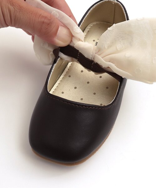 BREEZE（ブリーズ）の「リボンフラットシューズ（パンプス・キッズ・ブラック/ブラウン・16/19/18/15 /17/14）」の11枚目の写真
