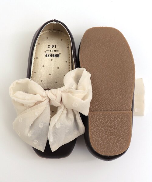 BREEZE（ブリーズ）の「リボンフラットシューズ（パンプス・キッズ・ブラック/ブラウン・16/19/18/15 /17/14）」の13枚目の写真