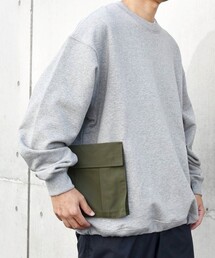 HINSON | 【SHIPS any別注】HINSON: カーゴ ポケット クルーネック スウェット◇(スウェット)