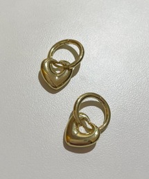 kutirlune/【2WAY】ハートフープピアス
