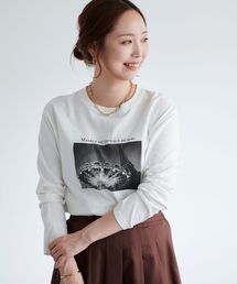 le.coeur blanc | モノクロフォトロンTEE(Tシャツ/カットソー)