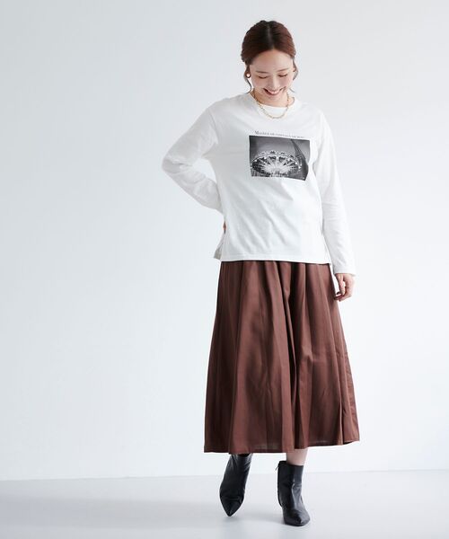 le.coeur blanc（ルクールブラン）の「モノクロフォトロンTEE（Tシャツ/カットソー・レディース・A/B・38）」の4枚目の写真