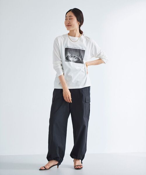 le.coeur blanc（ルクールブラン）の「モノクロフォトロンTEE（Tシャツ/カットソー・レディース・A/B・38）」の6枚目の写真