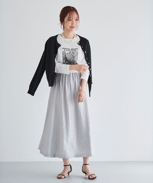 le.coeur blanc（ルクールブラン）の「モノクロフォトロンTEE（Tシャツ/カットソー・レディース・A/B・38）」の11枚目の写真