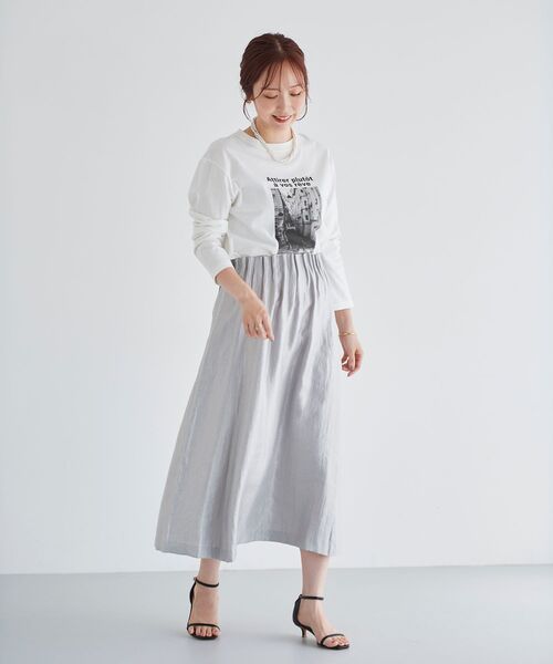 le.coeur blanc（ルクールブラン）の「モノクロフォトロンTEE（Tシャツ/カットソー・レディース・A/B・38）」の12枚目の写真