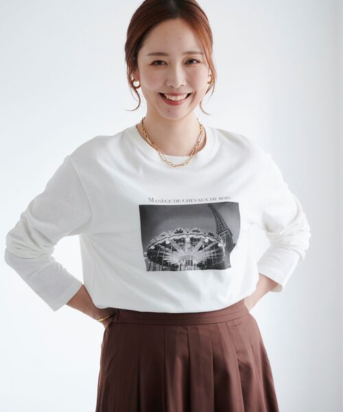 le.coeur blanc（ルクールブラン）の「モノクロフォトロンTEE（Tシャツ/カットソー・レディース・A/B・38）」の15枚目の写真