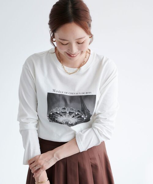 le.coeur blanc（ルクールブラン）の「モノクロフォトロンTEE（Tシャツ/カットソー・レディース・A/B・38）」の16枚目の写真