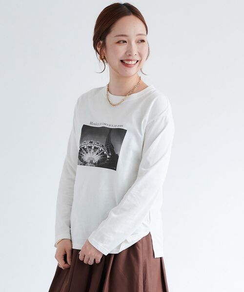 le.coeur blanc（ルクールブラン）の「モノクロフォトロンTEE（Tシャツ/カットソー・レディース・A/B・38）」の17枚目の写真