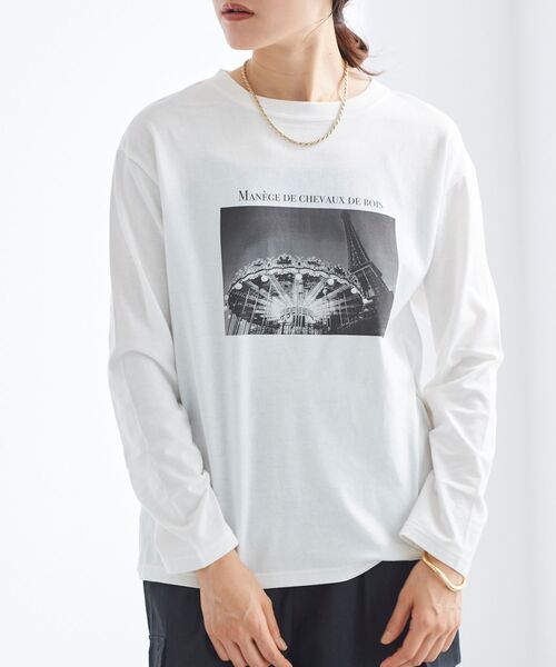 le.coeur blanc（ルクールブラン）の「モノクロフォトロンTEE（Tシャツ/カットソー・レディース・A/B・38）」の19枚目の写真