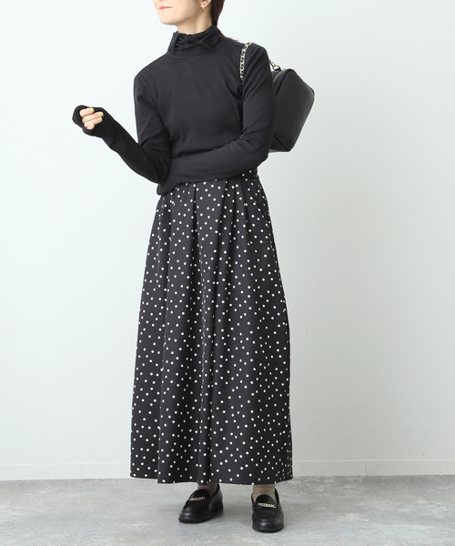 SLOBE IENA（スローブイエナ）の「【MILLER/ミラー】SLOBE別注 SHEER RIB タートルネック（その他トップス・レディース・ホワイト/グレー/アイボリー/ブラック・FREE）」の5枚目の写真