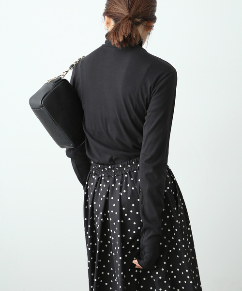 SLOBE IENA（スローブイエナ）の「【MILLER/ミラー】SLOBE別注 SHEER RIB タートルネック（その他トップス・レディース・ホワイト/グレー/アイボリー/ブラック・FREE）」の8枚目の写真