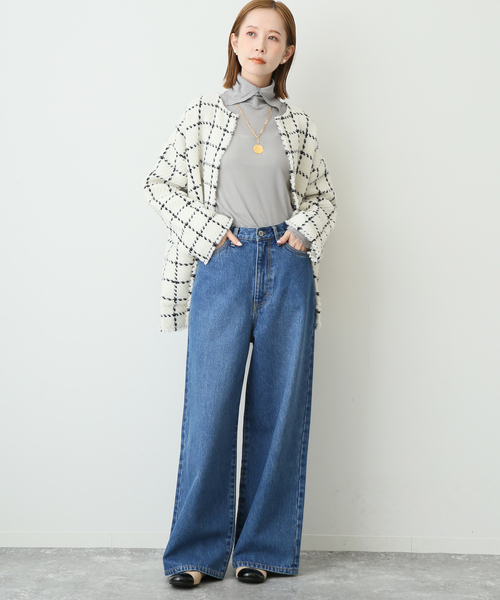 SLOBE IENA（スローブイエナ）の「【MILLER/ミラー】SLOBE別注 SHEER RIB タートルネック（その他トップス・レディース・ホワイト/グレー/アイボリー/ブラック・FREE）」の20枚目の写真
