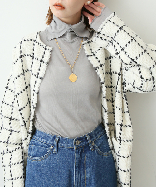 SLOBE IENA（スローブイエナ）の「【MILLER/ミラー】SLOBE別注 SHEER RIB タートルネック（その他トップス・レディース・ホワイト/グレー/アイボリー/ブラック・FREE）」の22枚目の写真