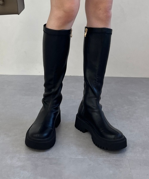 セール】厚底ストレッチロングブーツ 31508（ブーツ）｜ORiental