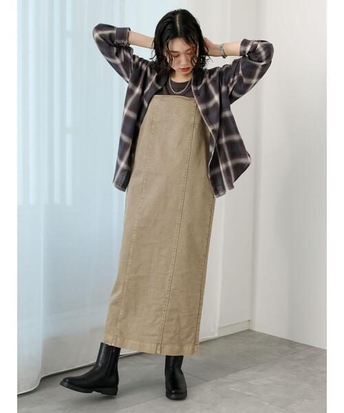 Samansa Mos2 blue（サマンサモスモスブルー）の「オンブレチェックシャツ（シャツ/ブラウス・レディース・ネイビー/ブラック/オフホワイト・F）」の13枚目の写真